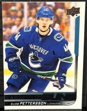 Elias Pettersson 2018 Upper Deck card