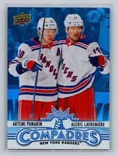 2025-26 Upper Deck Compadres Artemi Panarin / Alexis Lafreniere #CM-15 card
