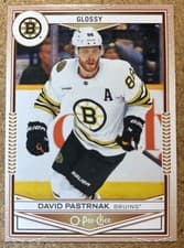 David Pastrnak 2024 Upper Deck O-Pee-Chee Glossy card