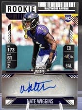 2024 Panini Contenders Optic Rookie Ticket Autographs Nate Wiggins #148 card
