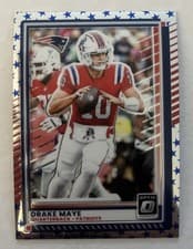 Drake Maye 2025 Panini Donruss Optic card