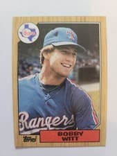 Bobby Witt 1987 Topps card