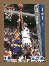 1992-93 Fleer Base Set Anthony Bowie #159