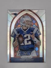 Tom Brady 2017 Panini Prizm Stained Glass card