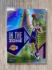 Lonzo Ball 2018 Panini Spectra in the Zone Autographs card