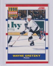 Wayne Gretzky 1990 Score card
