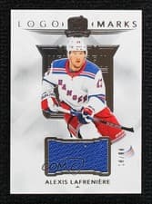2024-25 Upper Deck The Cup Logomarks Alexis Lafreniere #LM-AL card