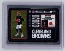 Shedeur Sanders 2025 Donruss Optic Passing Grade card