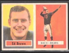 Ed Brown 1957 Topps card