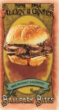 2024 Topps Allen & Ginter Ballpark Bites Mini BBQ Brisket Sandwich #BB-10 card