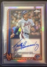 2025 Topps Chrome Update Legends Autographs Keith Hernandez #CLA-KH card
