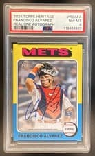 2024 Topps Heritage Real One Autograph Francisco Alvarez #ROAFA card
