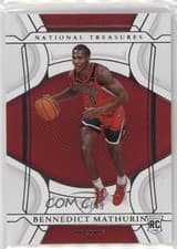 Bennedict Mathurin 2022 Panini National Treasures Collegiate card