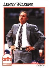 Lenny Wilkens 1991-92 Hoops Base Set card