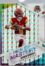 2025 Panini Mosaic Men of Mastery Jayden Daniels #5 card