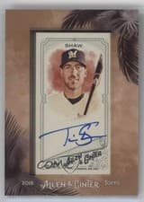Travis Shaw 2018 Topps Allen & Ginter Framed Mini Autographs card