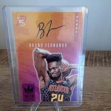Bruno Fernando 2019 Panini Court Kings Fresh Paint Autographs card