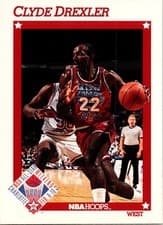 Clyde Drexler 1991-92 Hoops Base Set card