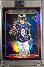 2025 Topps Cosmic Chrome Cos Play Lamar Jackson #CP-12 card
