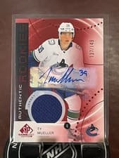 Ty Mueller 2025 SP Game Used Authentic Rookies card