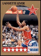 Lafayette Lever 1990-91 Hoops Base Set card