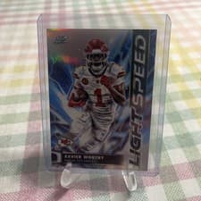 2025 Topps Cosmic Chrome Light Speed Xavier Worthy #LS-28 card