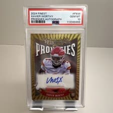 2024 Finest Prodigies Autographs Xavier Worthy #P-XW card