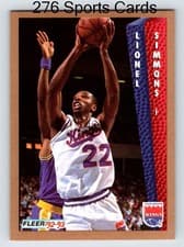 Lionel Simmons 1992-93 Fleer Base Set card