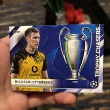 2025-26 Topps UEFA Club Competitions Trophy Chasers Nico Schlotterbeck #TC-14 card