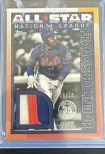 Francisco Lindor 2025 Topps 1990 Topps Baseball All-Star Relics card