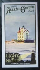 2025 Topps Allen & Ginter Light The Night (Minis) Lorain Lighthouse #LTN-9 card