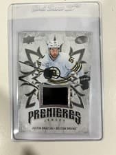 2024-25 Upper Deck Ice Ice Premieres Jersey Justin Brazeau #IPJ-6 card