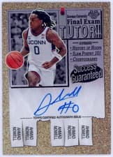 Ahmad Nowell 2024-25 Bowman University Chrome Final Exam Autographs card