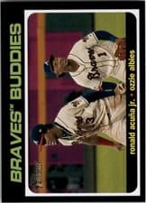 Ozzie Albies/Ronald Acuna Jr 2020 Topps Heritage Combo Cards card