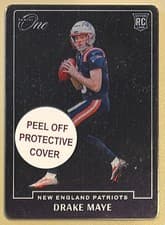 2024 Panini One Blank Slate Metal Drake Maye #3 card