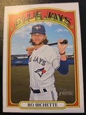 Bo Bichette 2021 Topps Heritage card