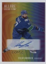 2025-26 Upper Deck Allure Color Flow Full Rainbow Auto Filip Hronek #RA-FH card