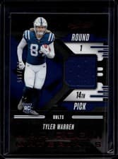 2025 Panini Absolute War Room Materials Tyler Warren #WRM-TWN card