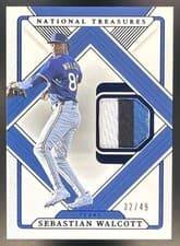 2025 Panini National Treasures Treasured Threads Sebastian Walcott #10 card