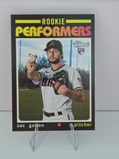 Zac Gallen 2020 Topps Heritage Rookie Performers card
