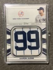 Aaron Judge 2022 Topps Player Jersey Number Medallion Relics card