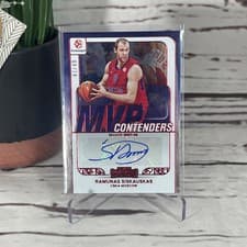 2025-26 Panini Contenders EuroLeague MVP Contenders Autographs Ramunas Siskauskas #9 card