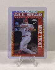 Mike Trout 2025 Topps 1990 Topps Baseball All Stars Chrome Refractor card