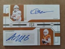 2024 Panini National Treasures Collegiate Dual Signature Arch Manning / Quinn Ewers #DS-TEX