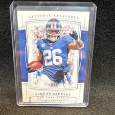 2019 Panini National Treasures Saquon Barkley #29