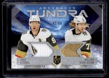 2025-26 Upper Deck Artifacts Tundra Teammates Duos Jack Eichel/William Karlsson #T2-KE card
