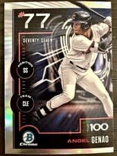 2025 Bowman Bowman Scouts Top 100 Angel Genao #BTP-77 card