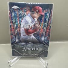 Shohei Ohtani 2022 Topps Chrome Pinstriped card