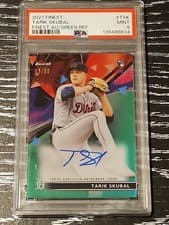 Tarik Skubal 2021 Topps Finest Autographs card