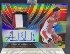 2019 Panini Select Rookie Jersey Autographs Admiral Schofield #ASH